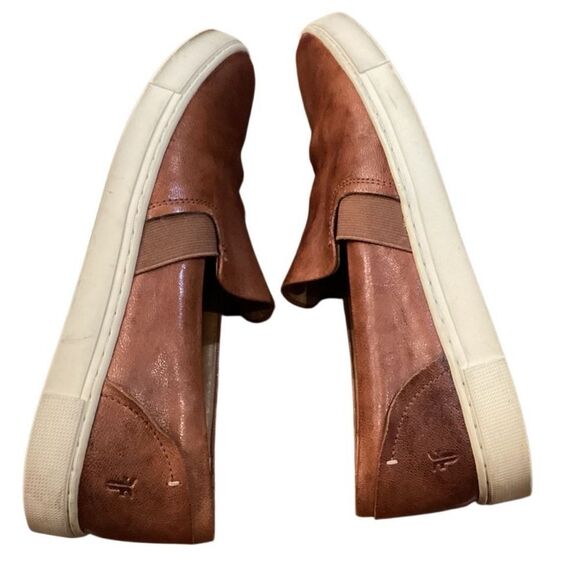 Frye Women's Ivy Slip-On Sneakers Cognac size 10 - Picture 4 of 12